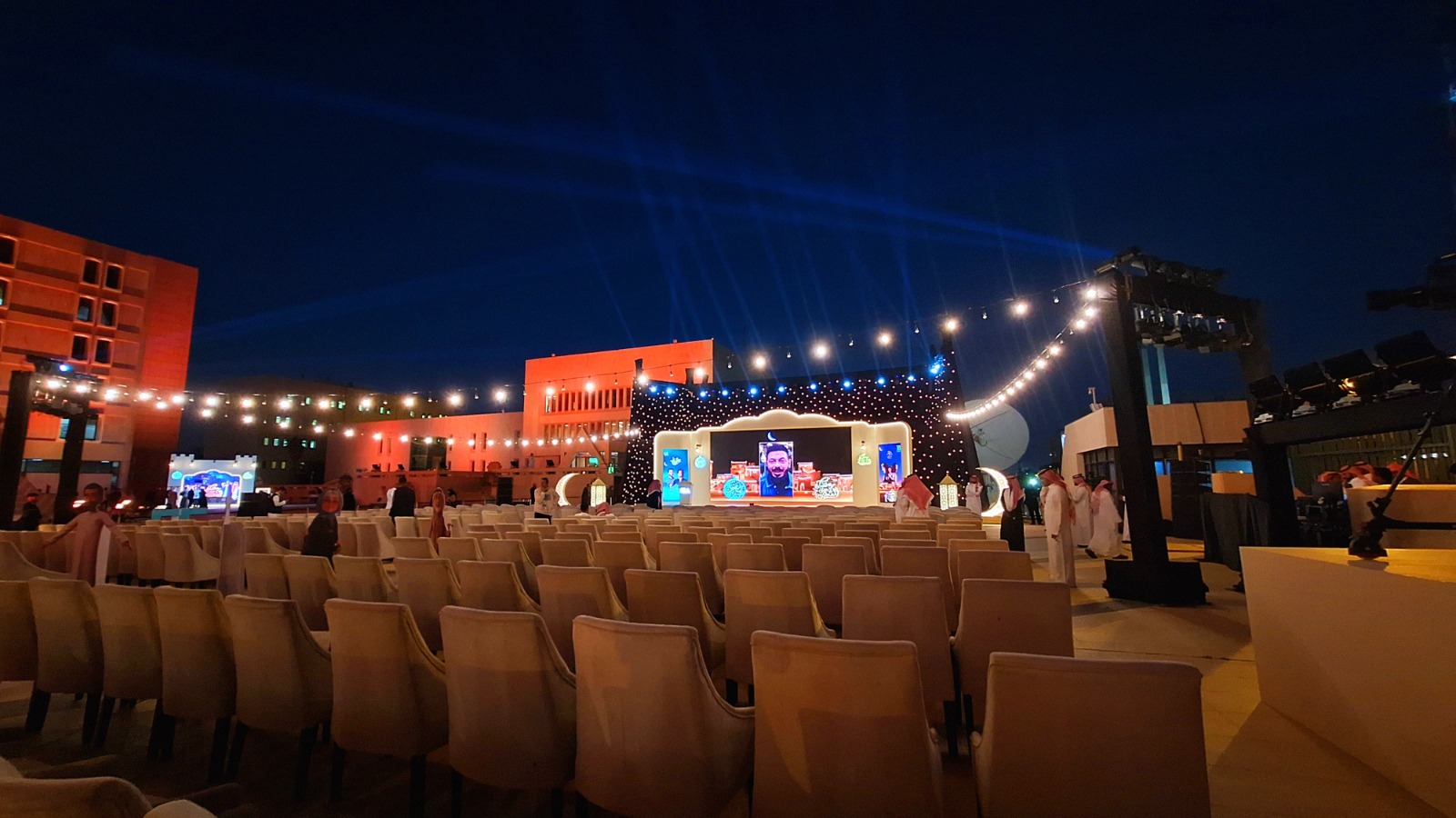 Wedding reception setup